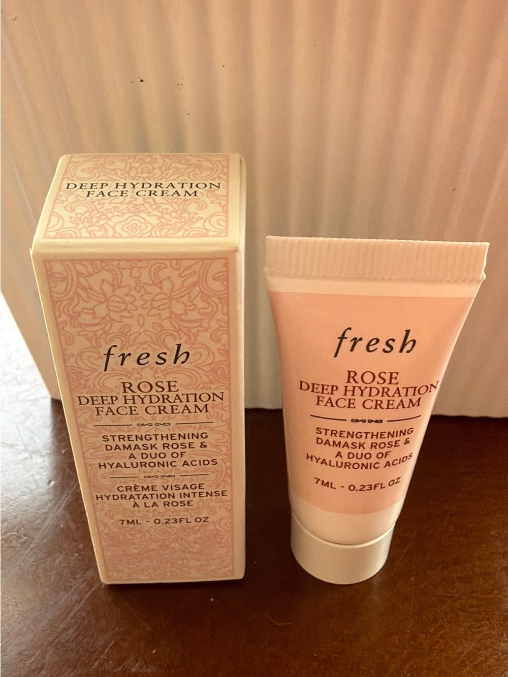 fresh Rose Deep Hydration Face Cream.W/Hyaluronic Acid travel size 0.23 fl oz